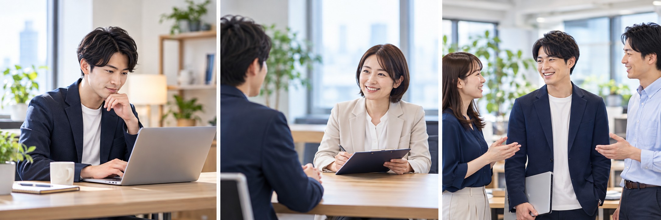 応募準備から面接、入社後の歓迎までのイメージ