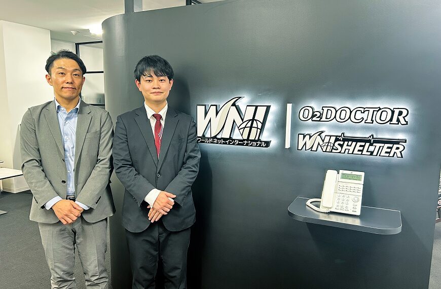 汐留本社のエントランス